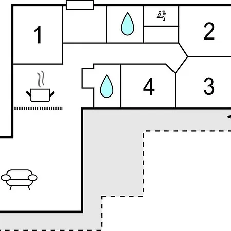 Nice home in Rømø w/ Sauna, WiFi&4 Bedrooms